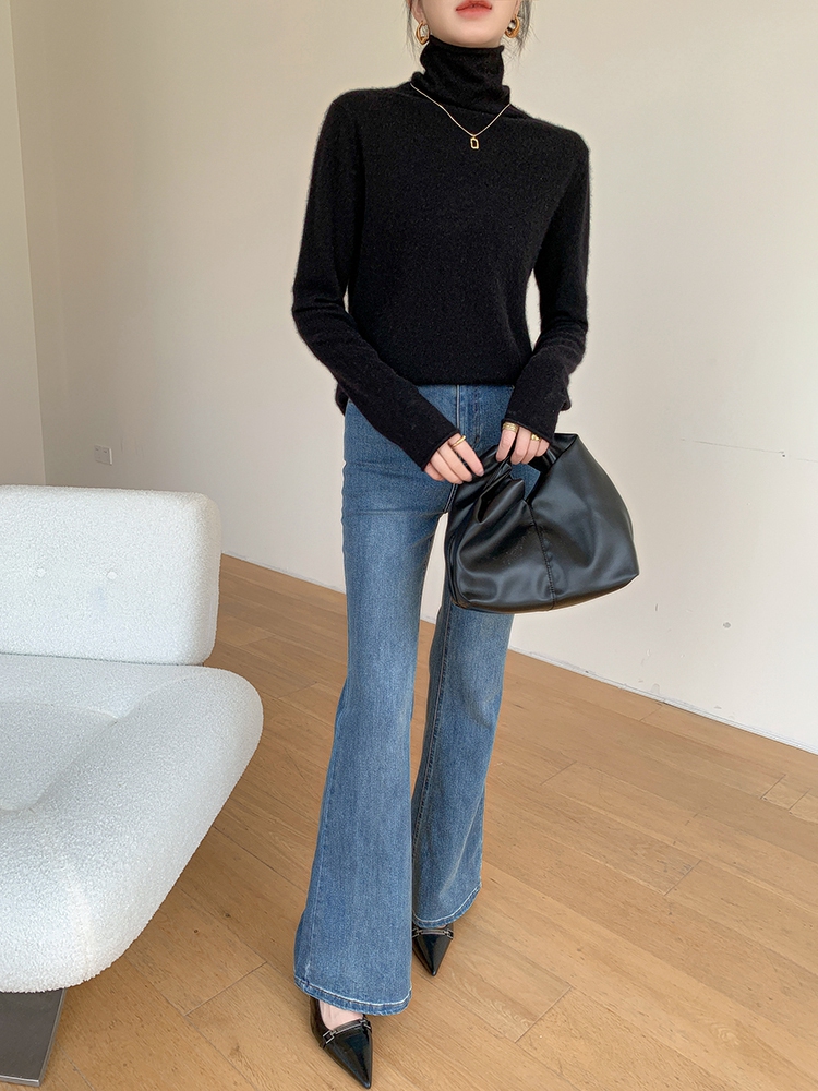 Thermal Long John - Choice Women 100% Cashmere Sweater Turtleneck
