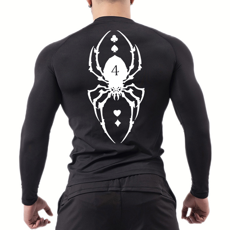 Spider Print Compression Shirt - Base Layer Top recensie en prijs