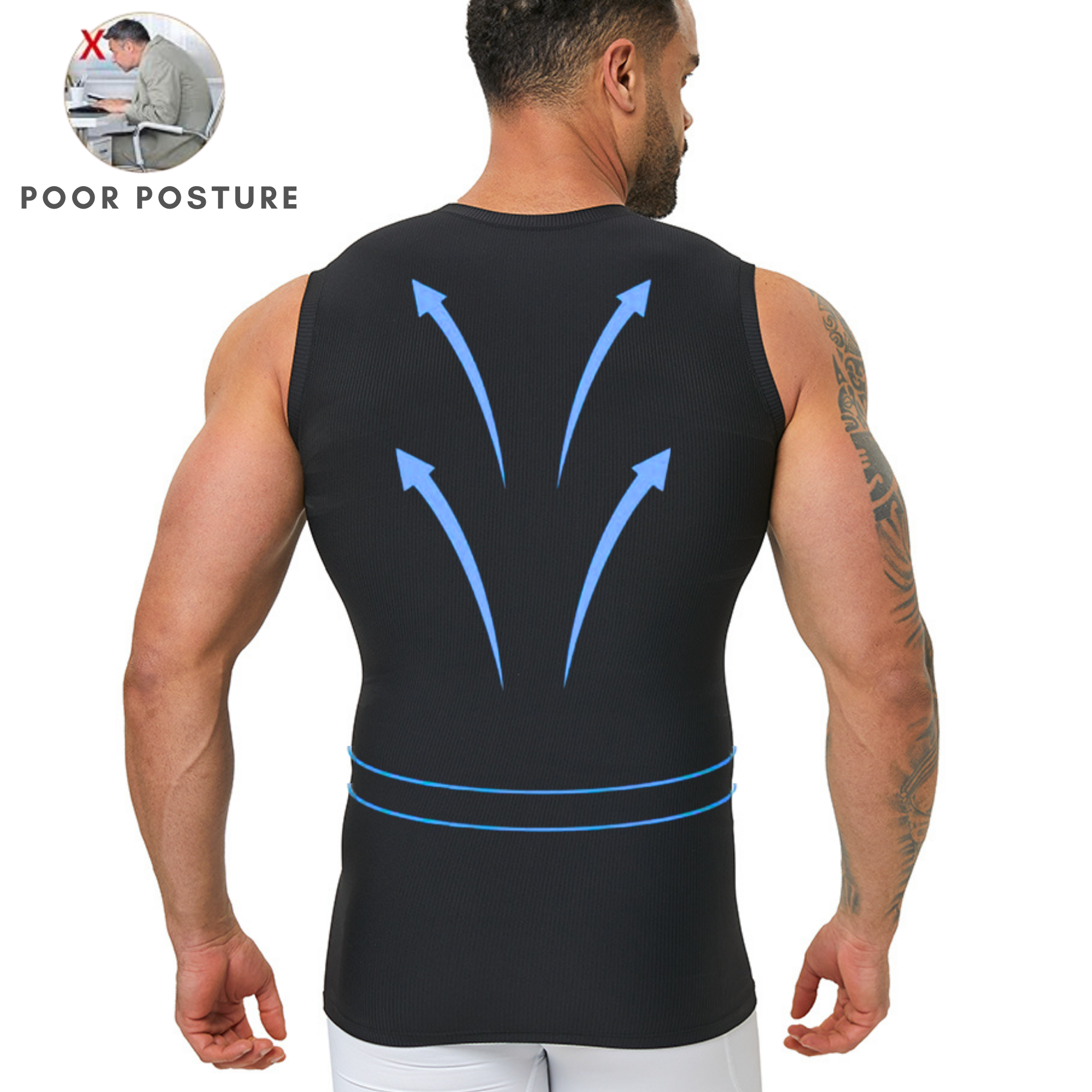 Men's Slim Fit Body Shaping Ve - Tank Top Ribbed recensie en prijs