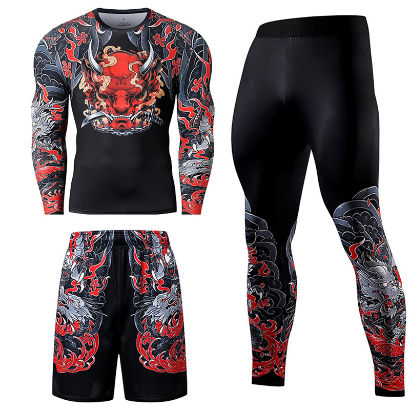 2/3PCS Men Jiu jitsu Tracksuit - Compression Long Pant recensie en prijs