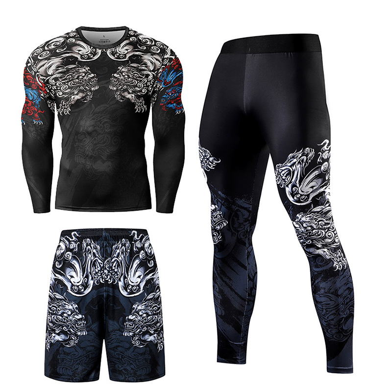 2/3PCS Men Jiu jitsu Tracksuit - Compression Long Pant recensie en prijs