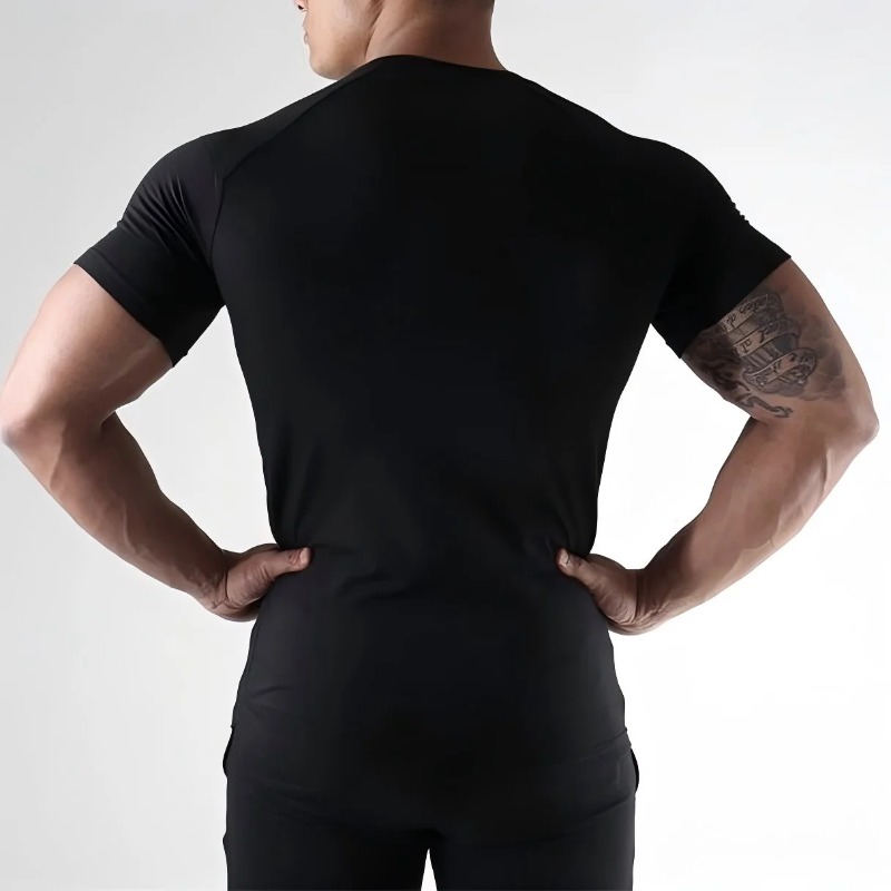 Men Quick Dry Compression Elas - T Shirt Tight Fit recensie en prijs