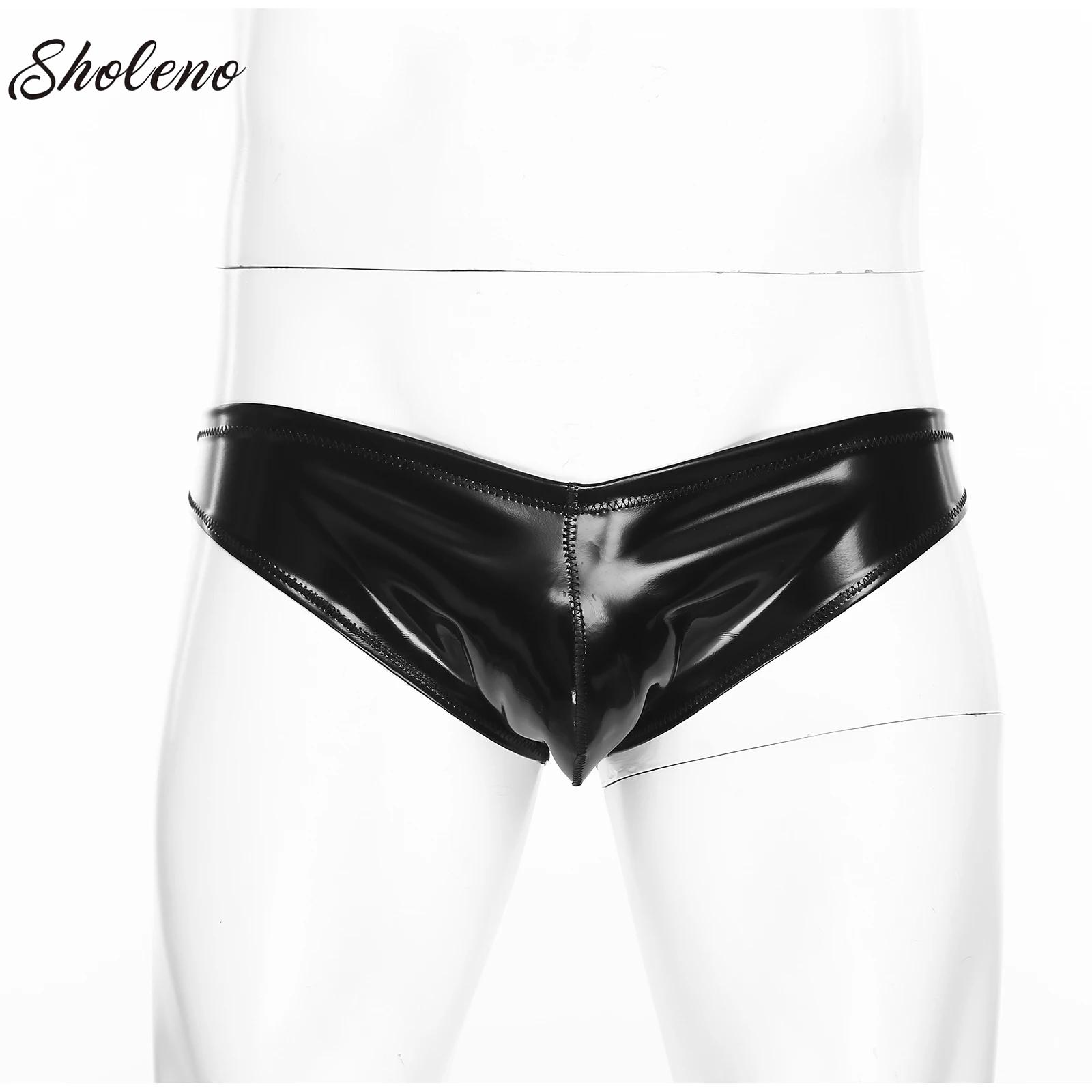 Mens Glossy Latex Briefs Paten - Pouch Boxer Pouch recensie en prijs