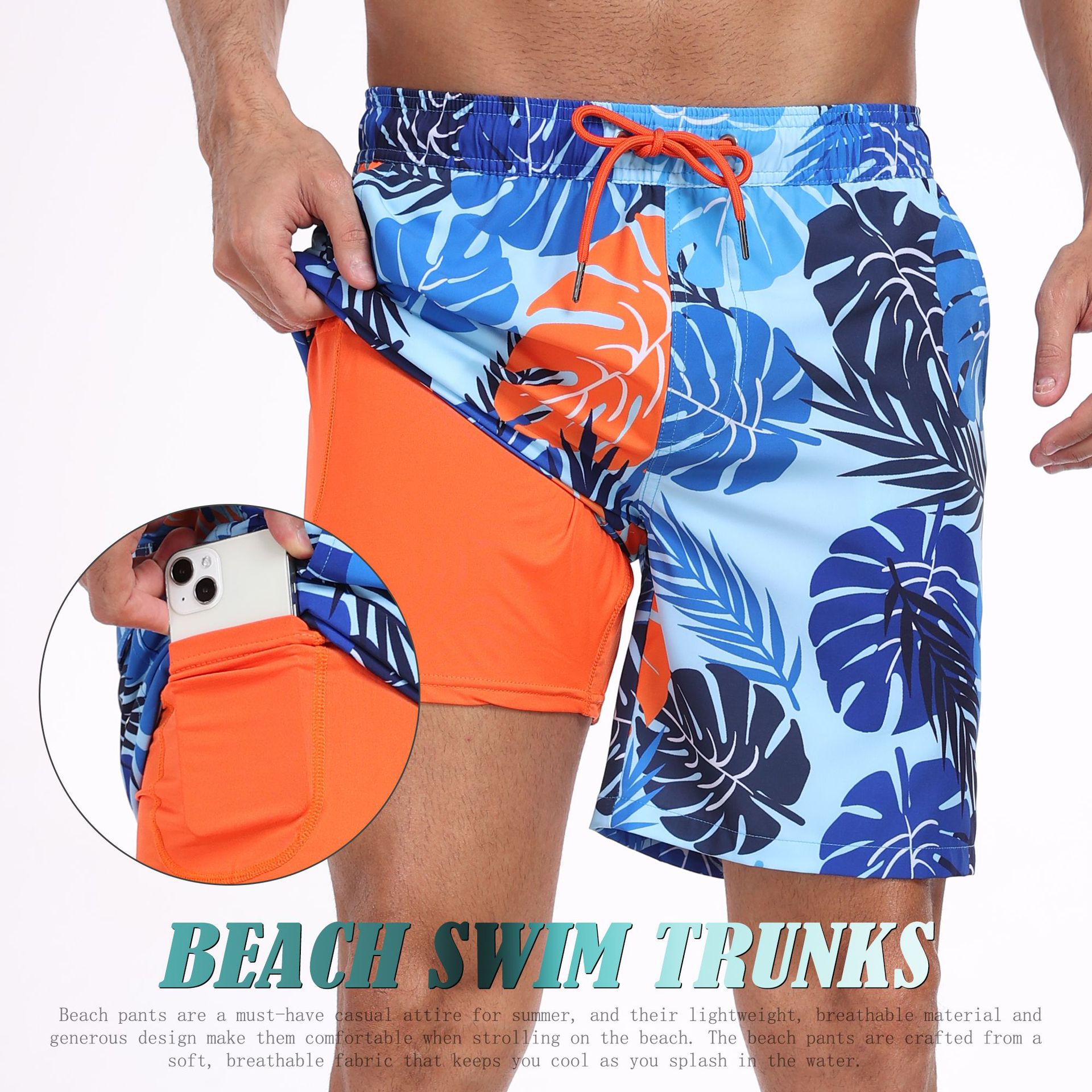 Mens Shark Pattern 2 in 1 Boar - Long Leg Trunk Men recensie en prijs