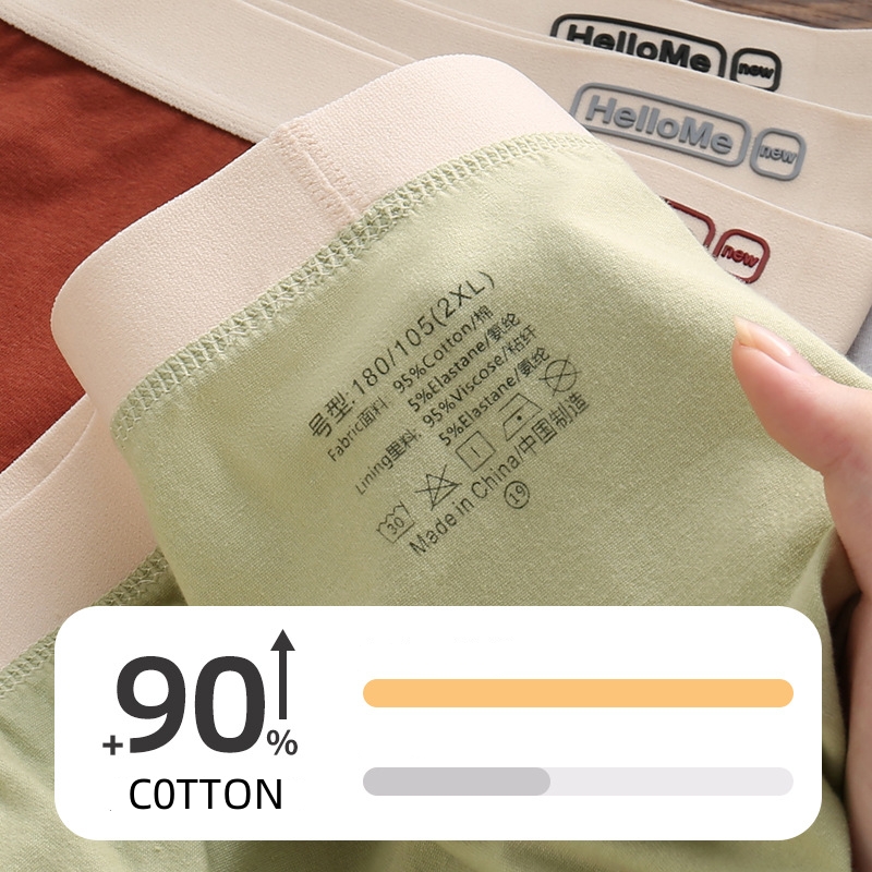 L-4XL Breathable Cotton Men Bo - Boxer Brief Pack Cotton recensie en prijs
