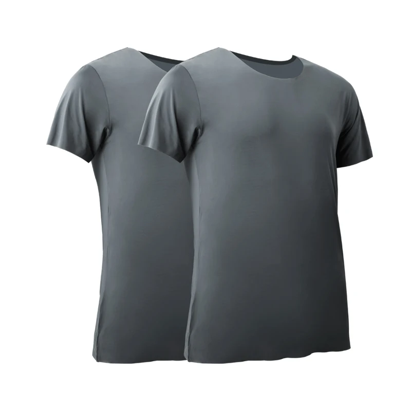 2PCS Men's Summer Ice Silk Sea - Undershirt Crew Neck recensie en prijs