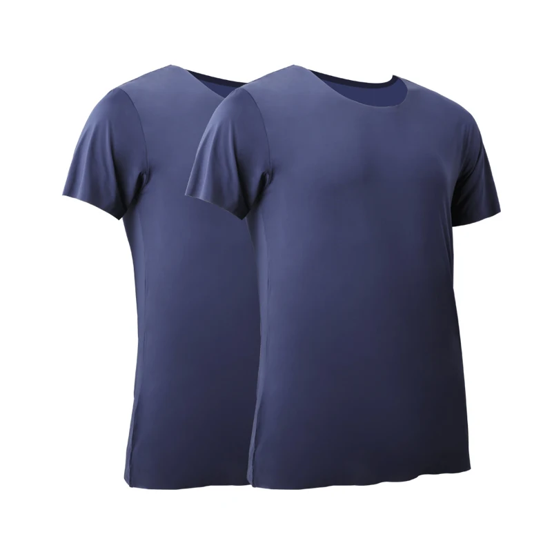 2PCS Men's Summer Ice Silk Sea - Undershirt Crew Neck recensie en prijs