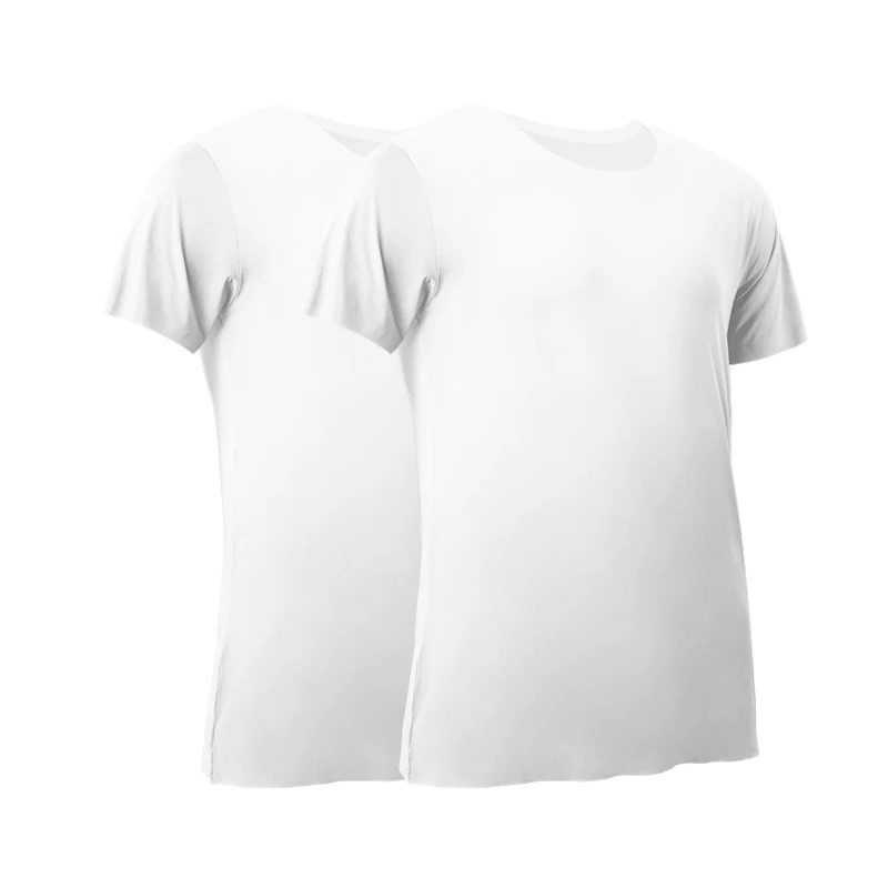 2PCS Men's Summer Ice Silk Sea - Undershirt Crew Neck recensie en prijs