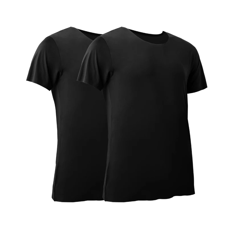 2PCS Men's Summer Ice Silk Sea - Undershirt Crew Neck recensie en prijs
