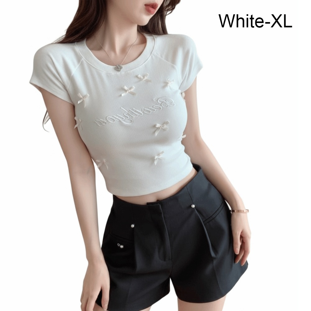 Elegant Slimming Bowknot T Shi - Tank Top Ribbed recensie en prijs