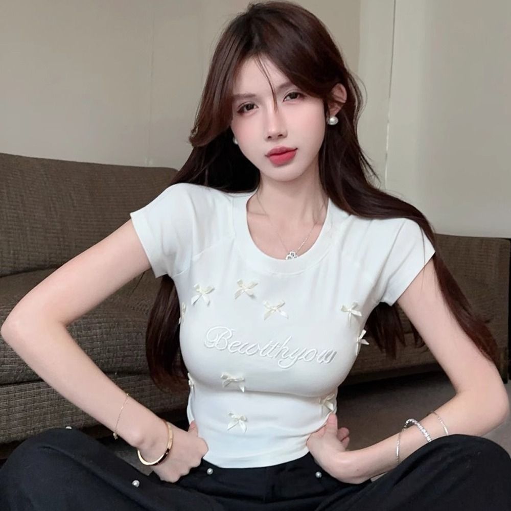 Elegant Slimming Bowknot T Shi - Tank Top Ribbed recensie en prijs