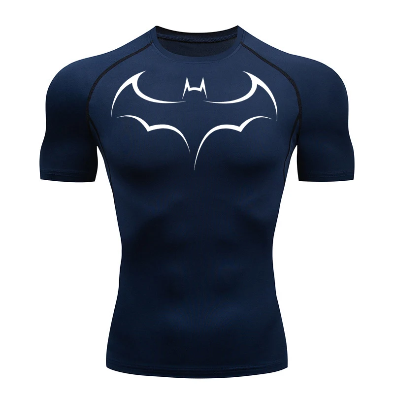 Bat Printed Men's Tight T-Shir - T Shirt Tight Fit recensie en prijs