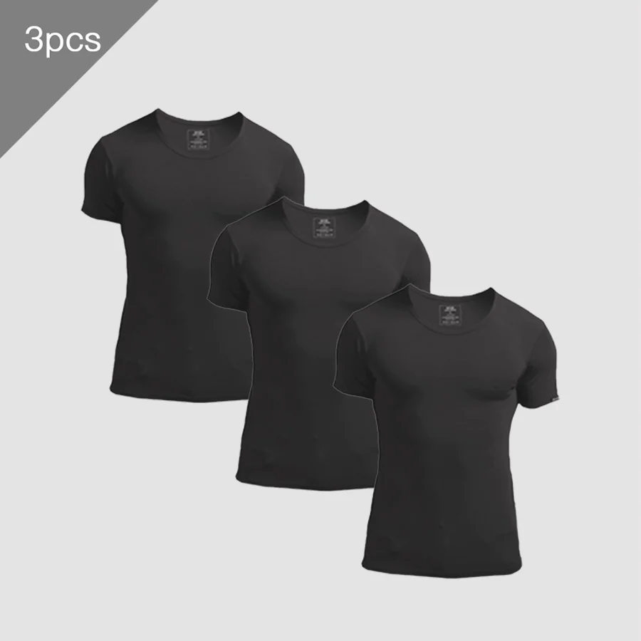 3PCS Men's Summer Short Sleeve - Undershirt Crew Neck recensie en prijs