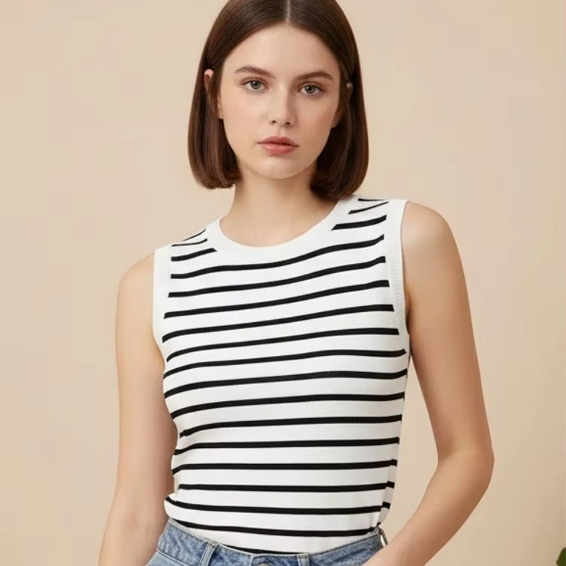 One Size Short Striped Ice Sil - Sleeveless Undershirt recensie en prijs