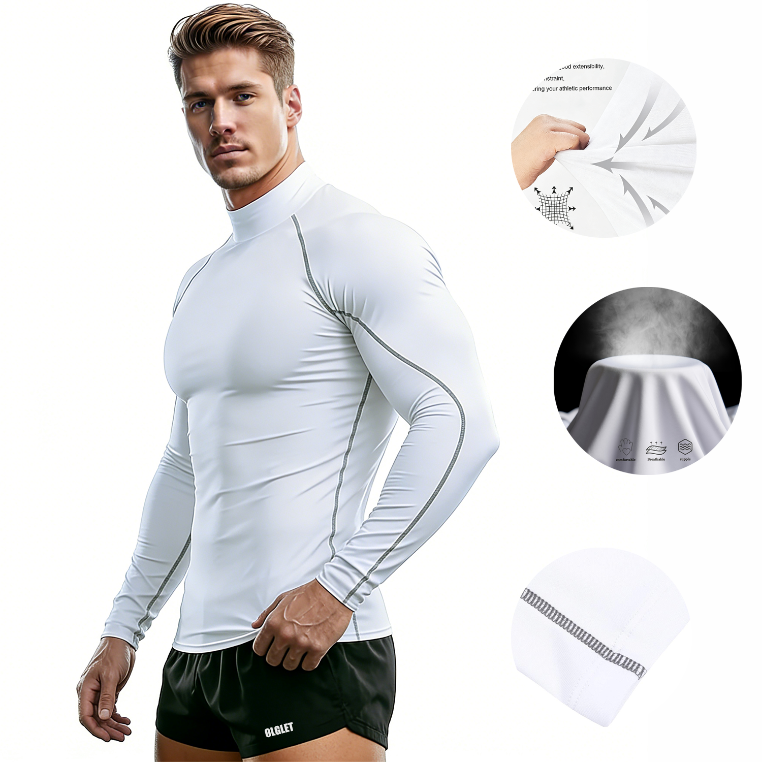 Sport T-shirt Men Compression  - T Shirt Tight Fit recensie en prijs