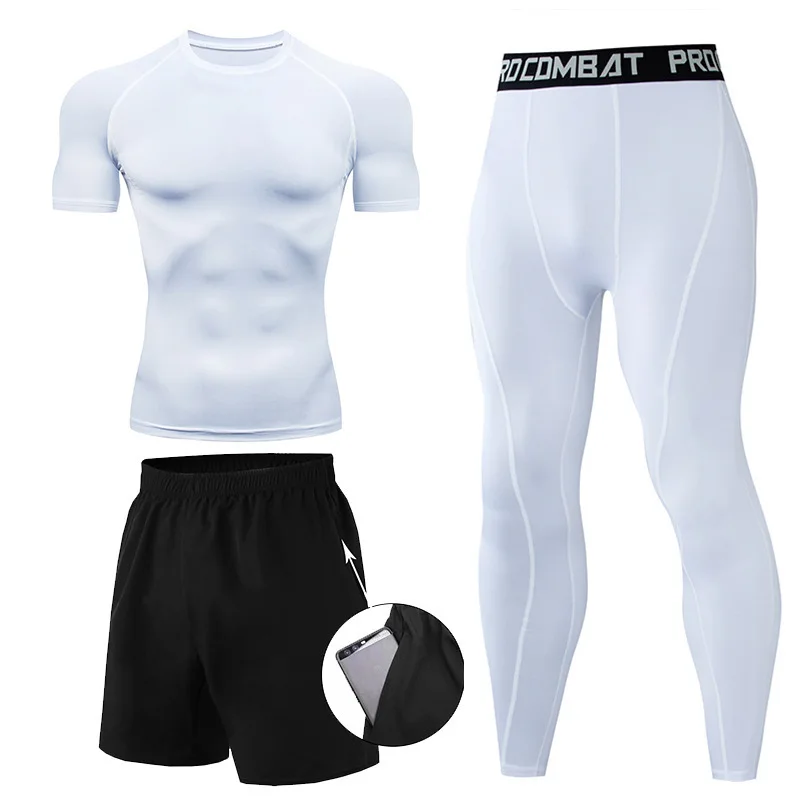 3 Pieces Fitness Suits Athleti - Compression Shorts Athletes recensie en prijs