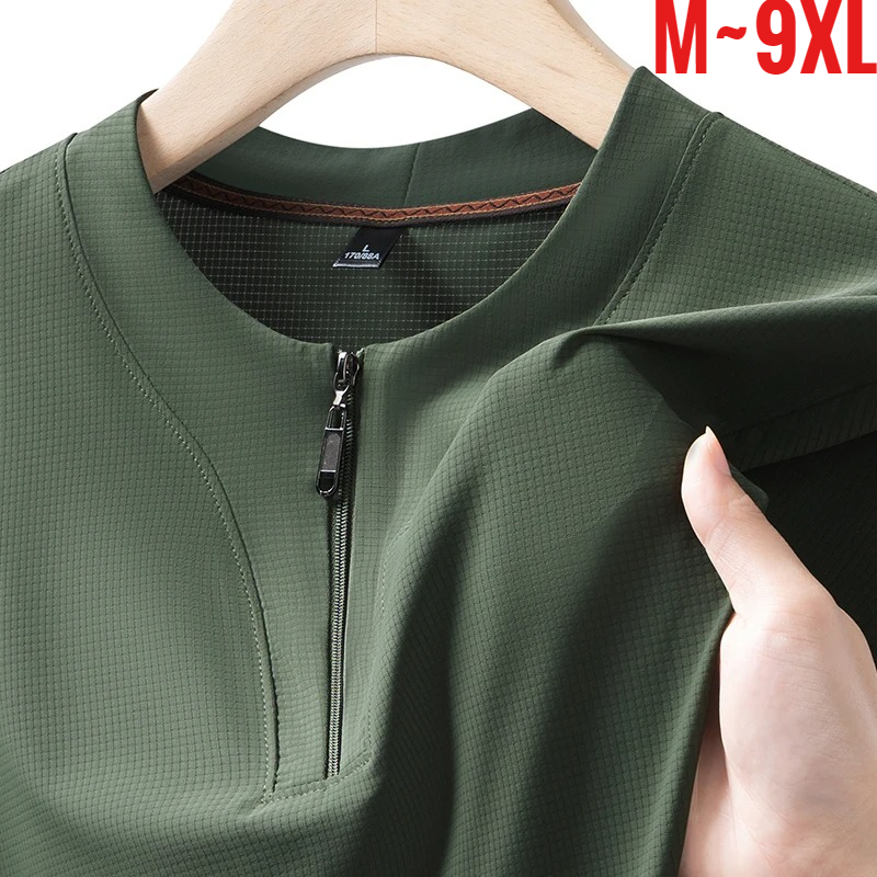 Big Size 9XL Men's Ice Silk He - T Shirt Tight Fit recensie en prijs