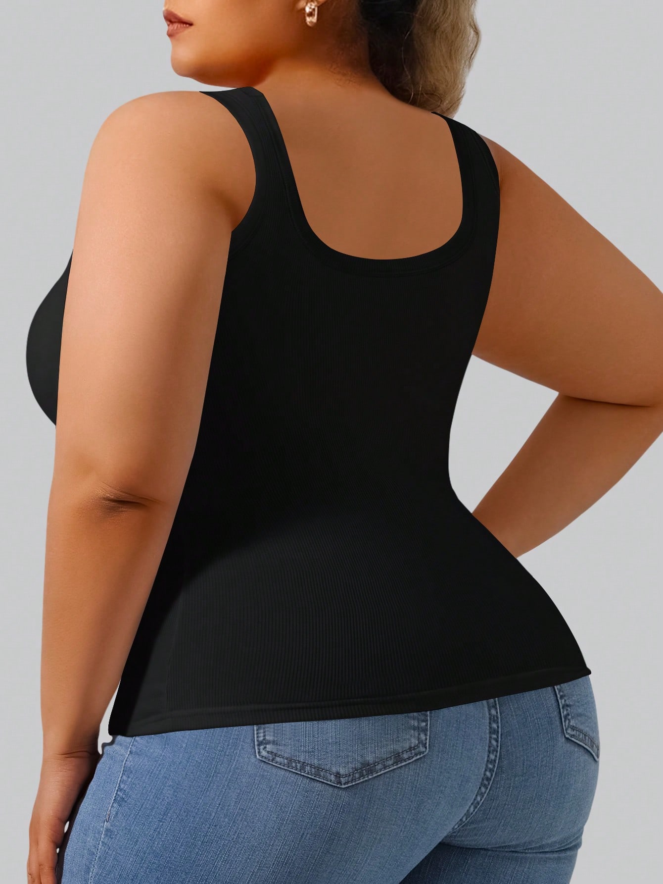 Plus Size Women's High Stretch - Tank Top Ribbed recensie en prijs