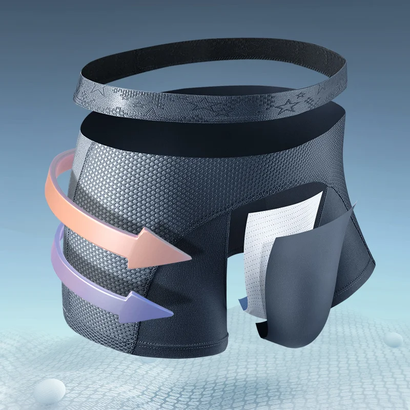 Men's underwear, men's ice sil - Mesh Sport Boxer recensie en prijs